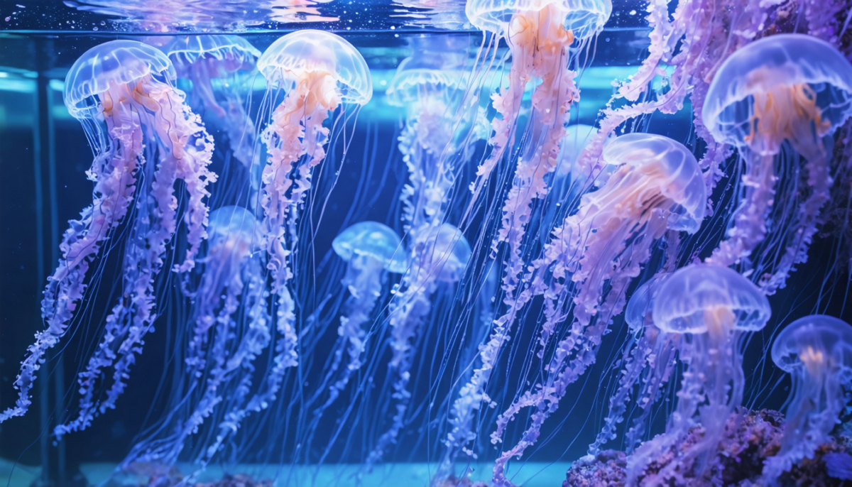 découvrez l'aquarium à méduses et plongez dans un monde fascinant où ces créatures marines mystérieuses évoluent en harmonie. une expérience captivante pour tous les amoureux de la mer.