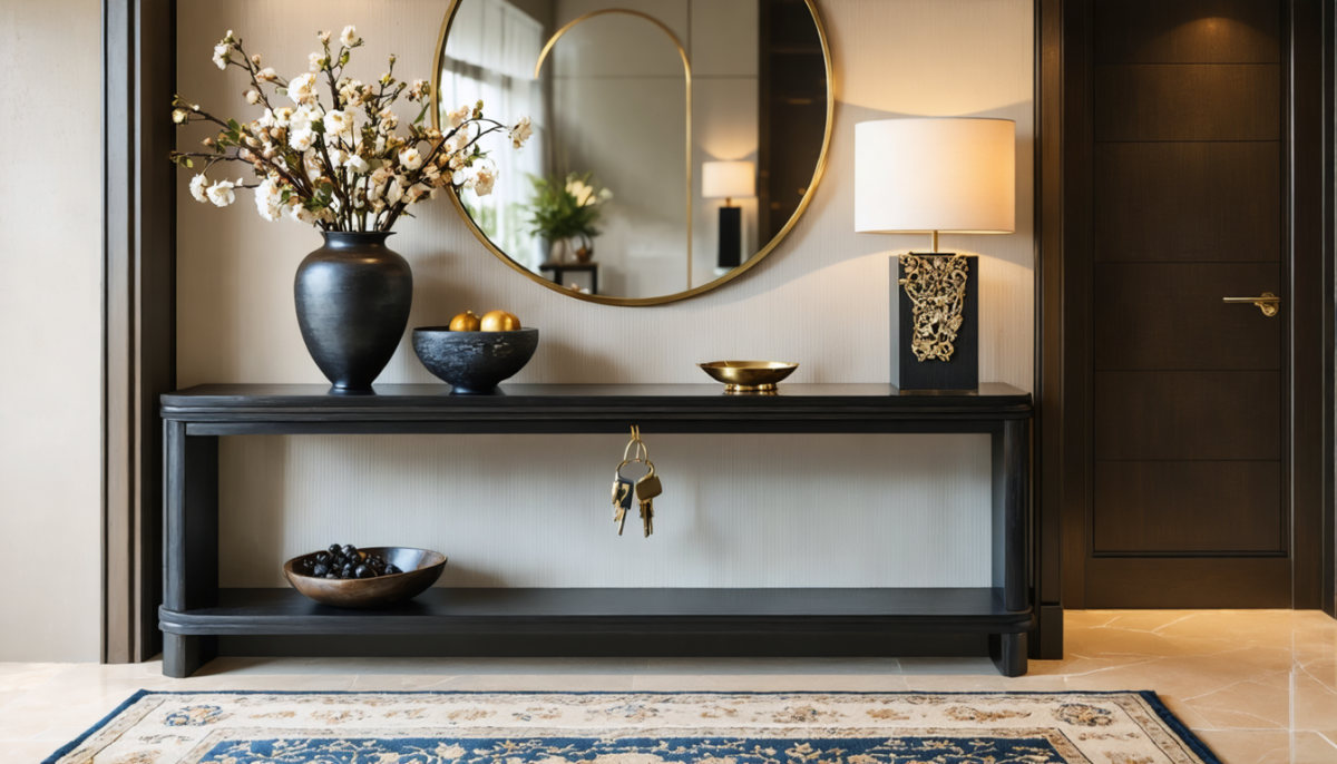 découvrez comment un meuble d'entrée sophistiqué peut transformer l'accueil de vos invités avec élégance et style, alliant fonctionnalité et design pour sublimer votre intérieur.