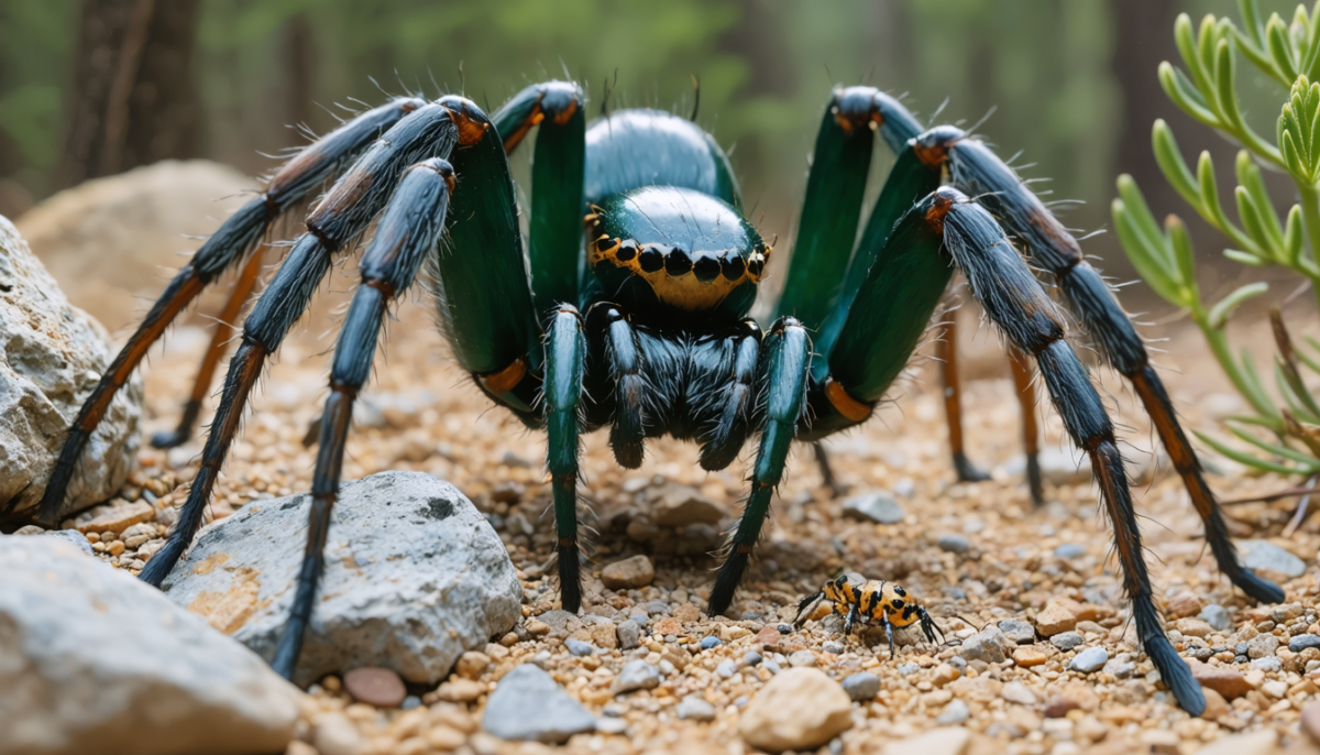 découvrez tout sur la mygale de provence : sa taille impressionnante, son habitat naturel, son niveau de dangerosité et son importance essentielle dans l'écosystème local.