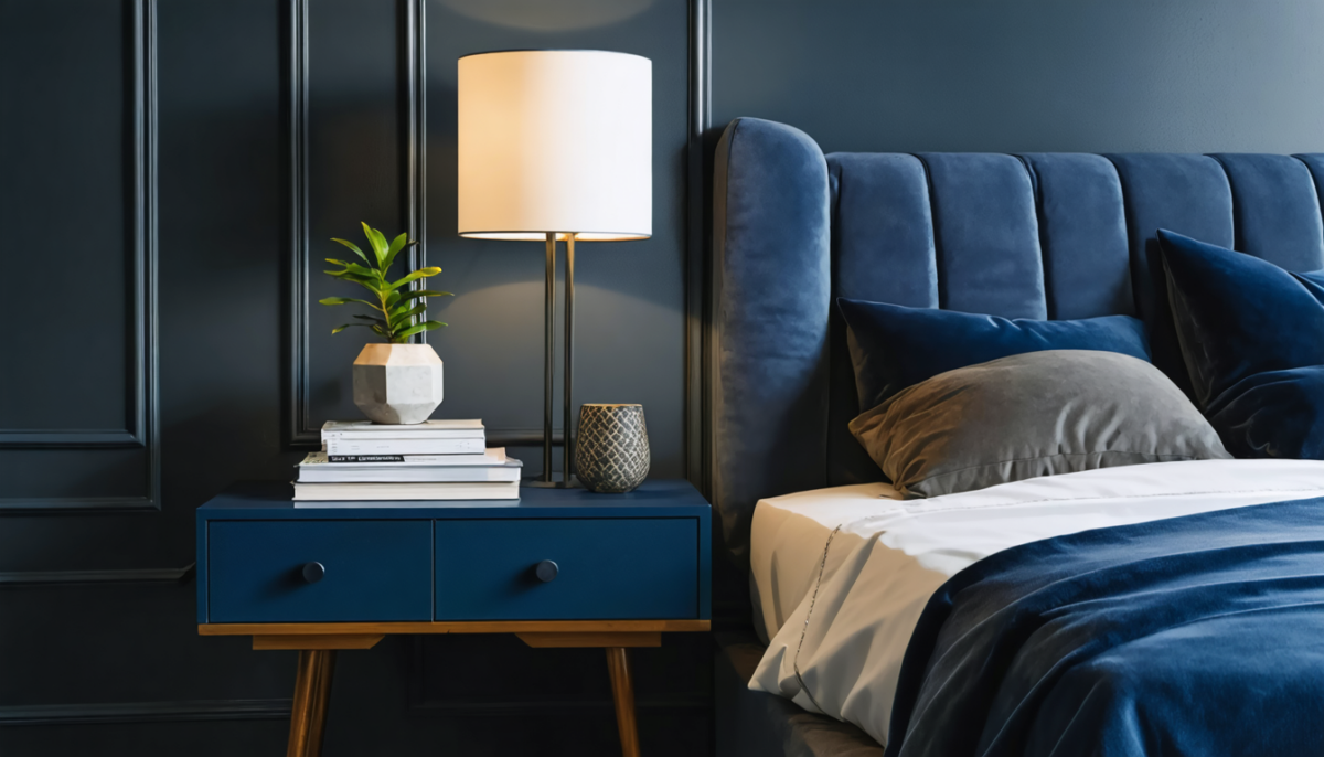 apportez une touche d'élégance à votre chambre avec une table de chevet au design unique et affirmé, alliant fonctionnalité et style pour sublimer votre coin nuit.