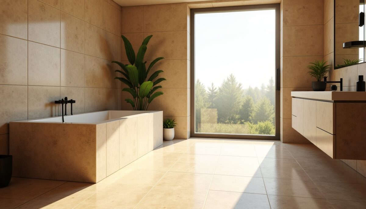 Le travertin : l'élégance naturelle au cœur de votre salle de bains