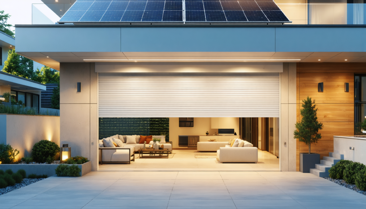 découvrez nos volets roulants solaires pour portes d’entrée, offrant autonomie énergétique, confort optimal et sécurité renforcée pour votre maison.
