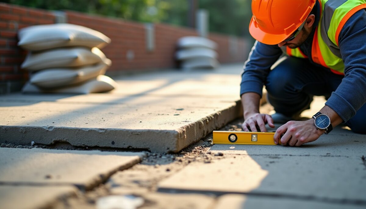 Dalle affaissée sur béton ancien : solutions efficaces sans démolition totale